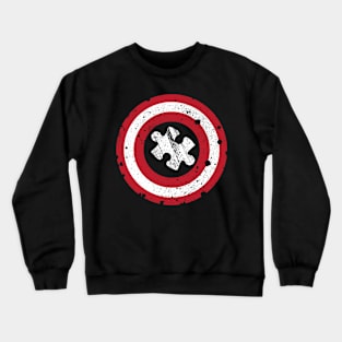 Captain Autism Superhero T-Shirt - Autism Awareness Shirts Crewneck Sweatshirt